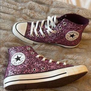 Converse Women's Sparkle High-Top Sneakers - Pink